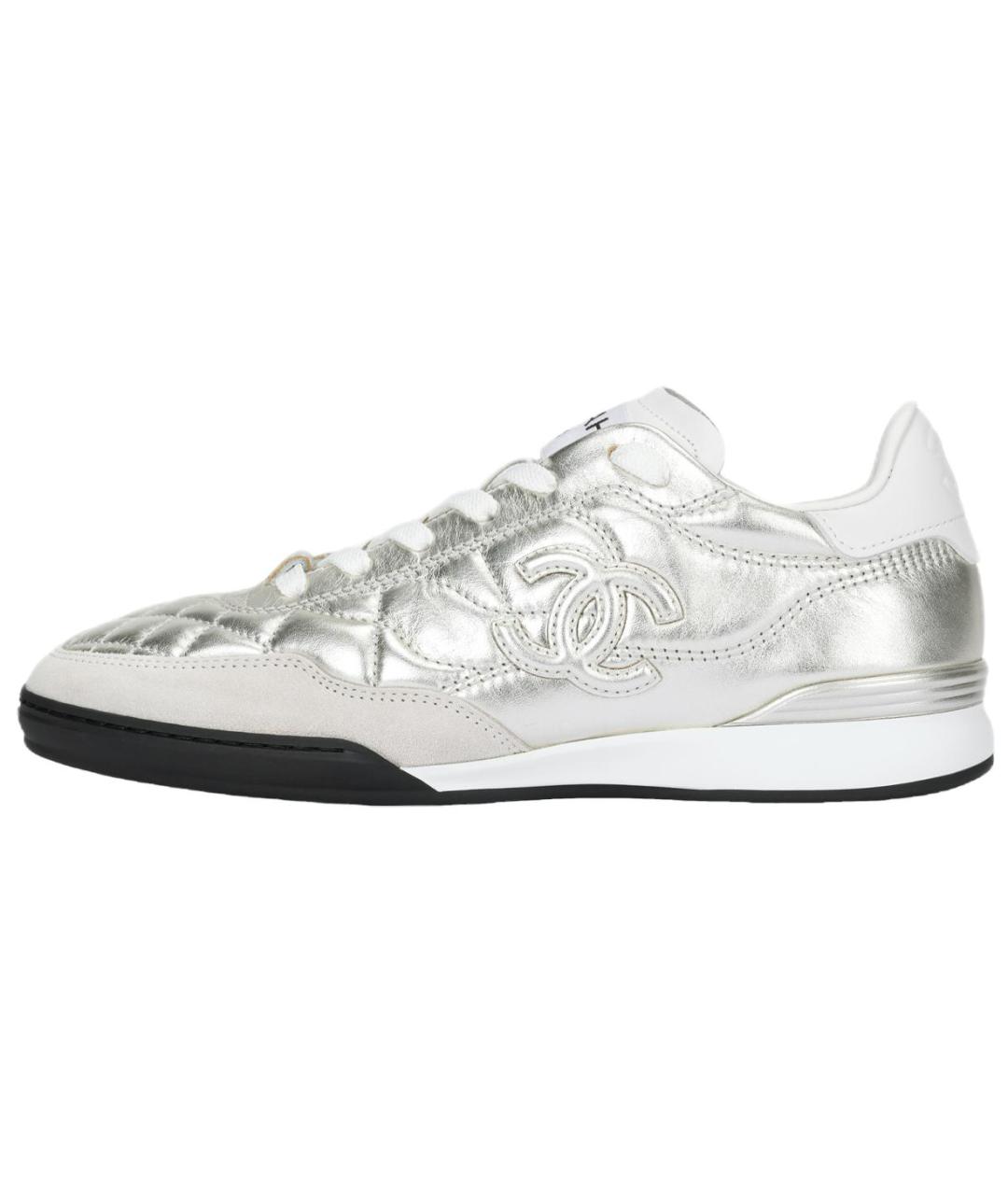 CHANEL Серебряные кроссовки, фото 6