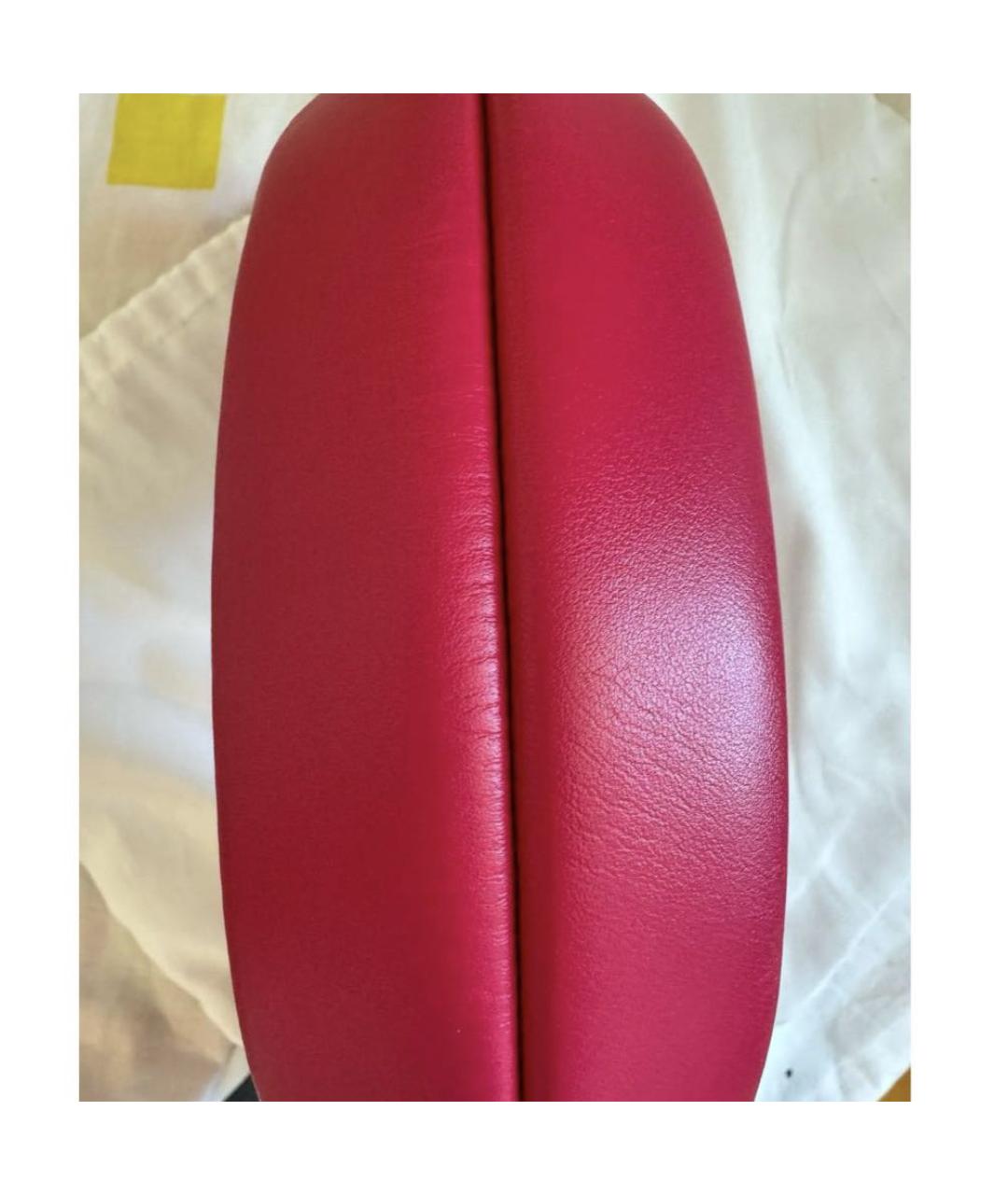 FURLA Розовая кожаная сумка с короткими ручками, фото 6