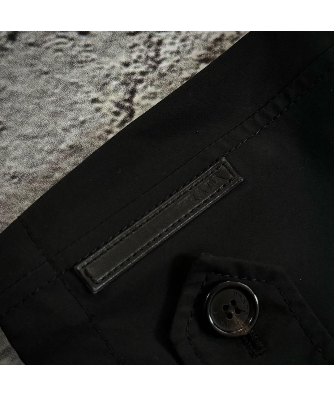 PRADA Черный тренч / плащ, фото 3