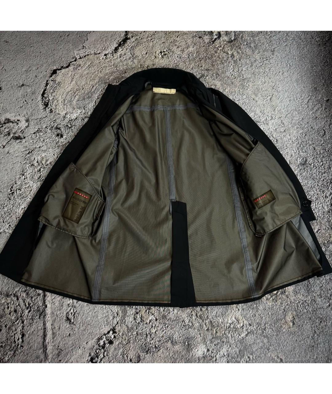 PRADA Черный тренч / плащ, фото 4