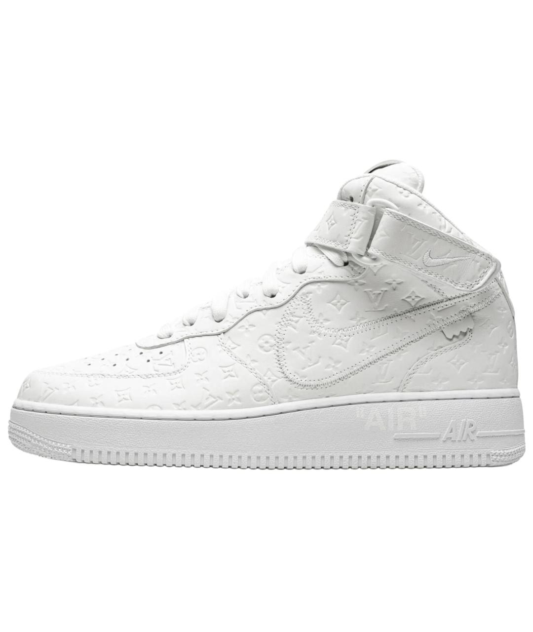 LOUIS VUITTON Белые кожаные высокие кроссовки / кеды, фото 2