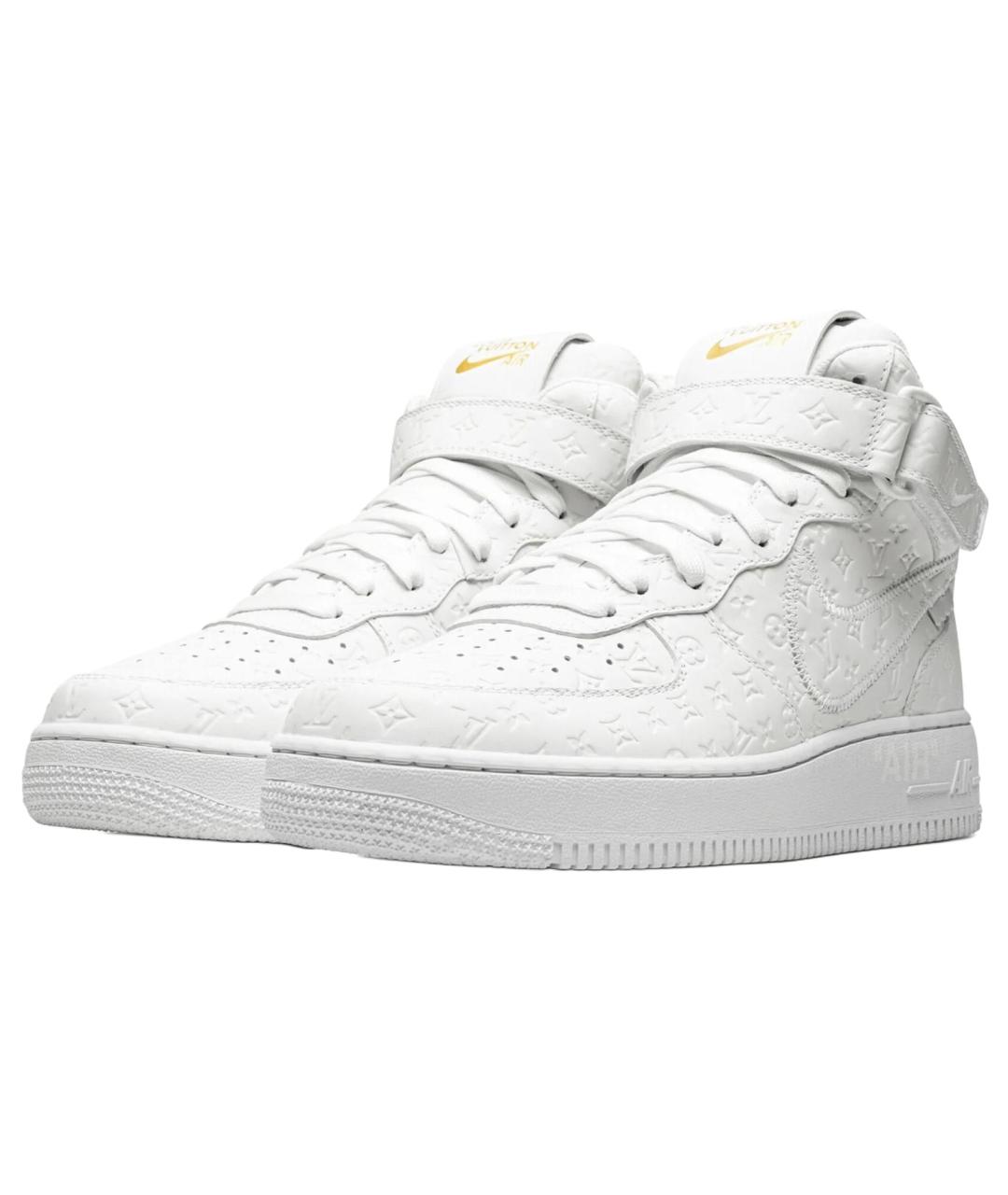 LOUIS VUITTON Белые кожаные высокие кроссовки / кеды, фото 3