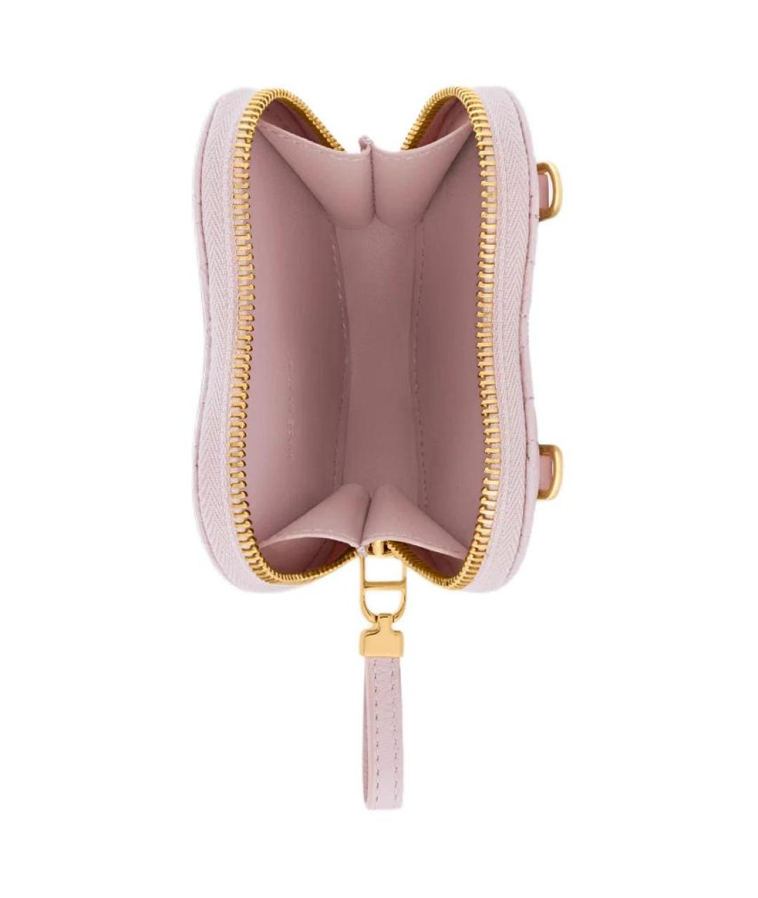 CHRISTIAN DIOR Розовая кожаная сумка через плечо, фото 5