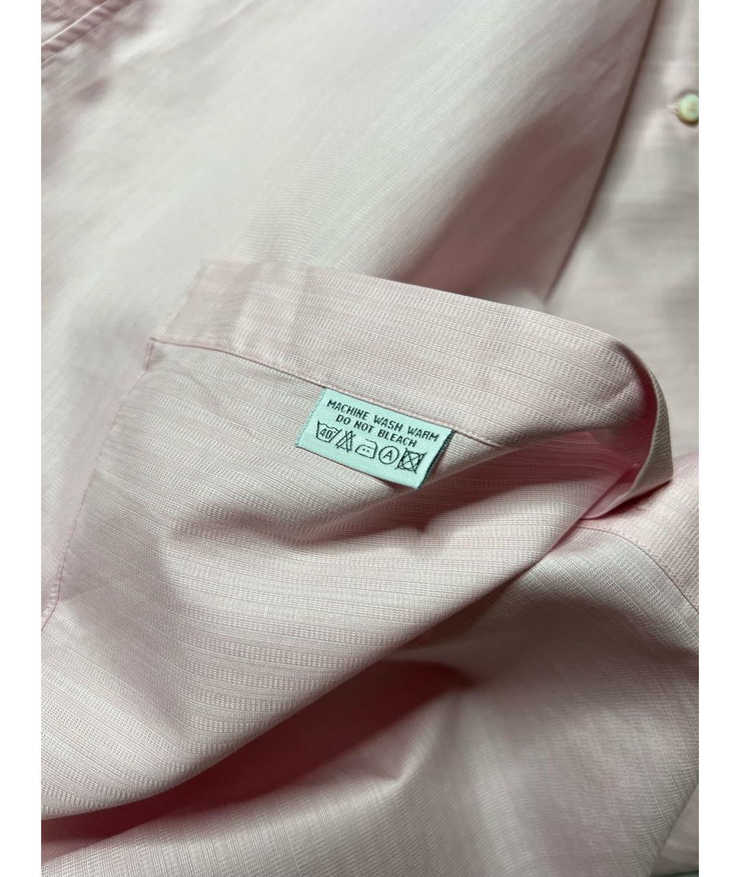 ZILLI Розовая хлопковая классическая рубашка, фото 6