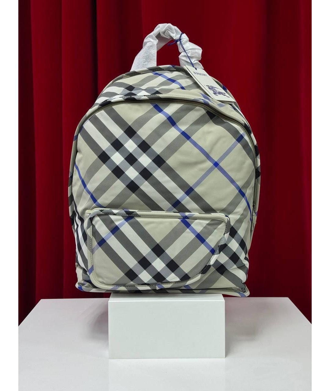 BURBERRY Серый рюкзак, фото 6