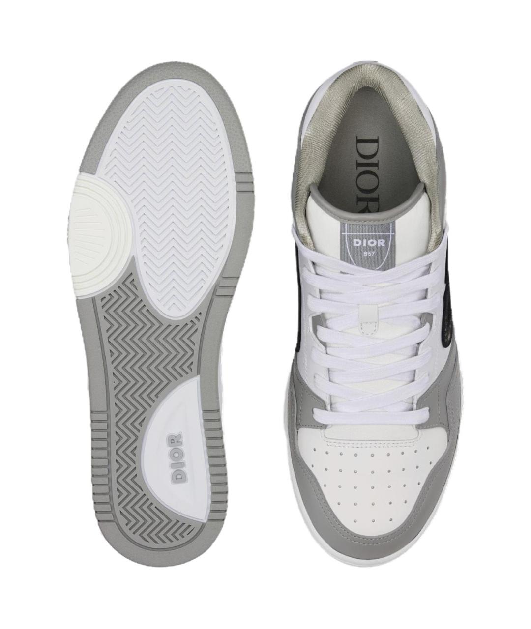 CHRISTIAN DIOR Серые кожаные кеды, фото 6
