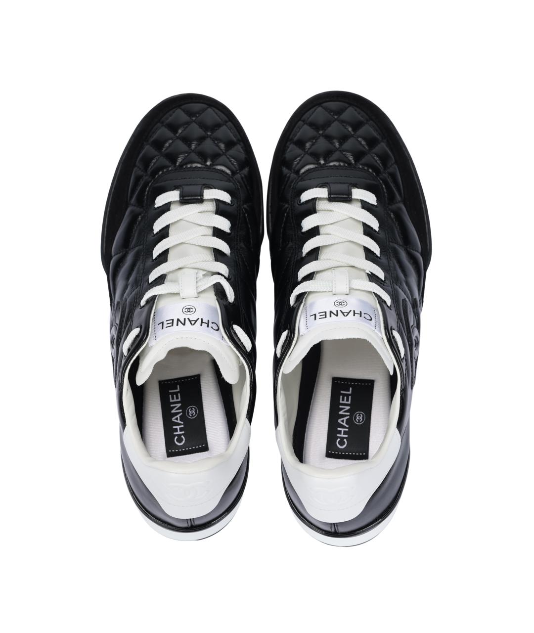 CHANEL Черные низкие кроссовки / кеды, фото 3