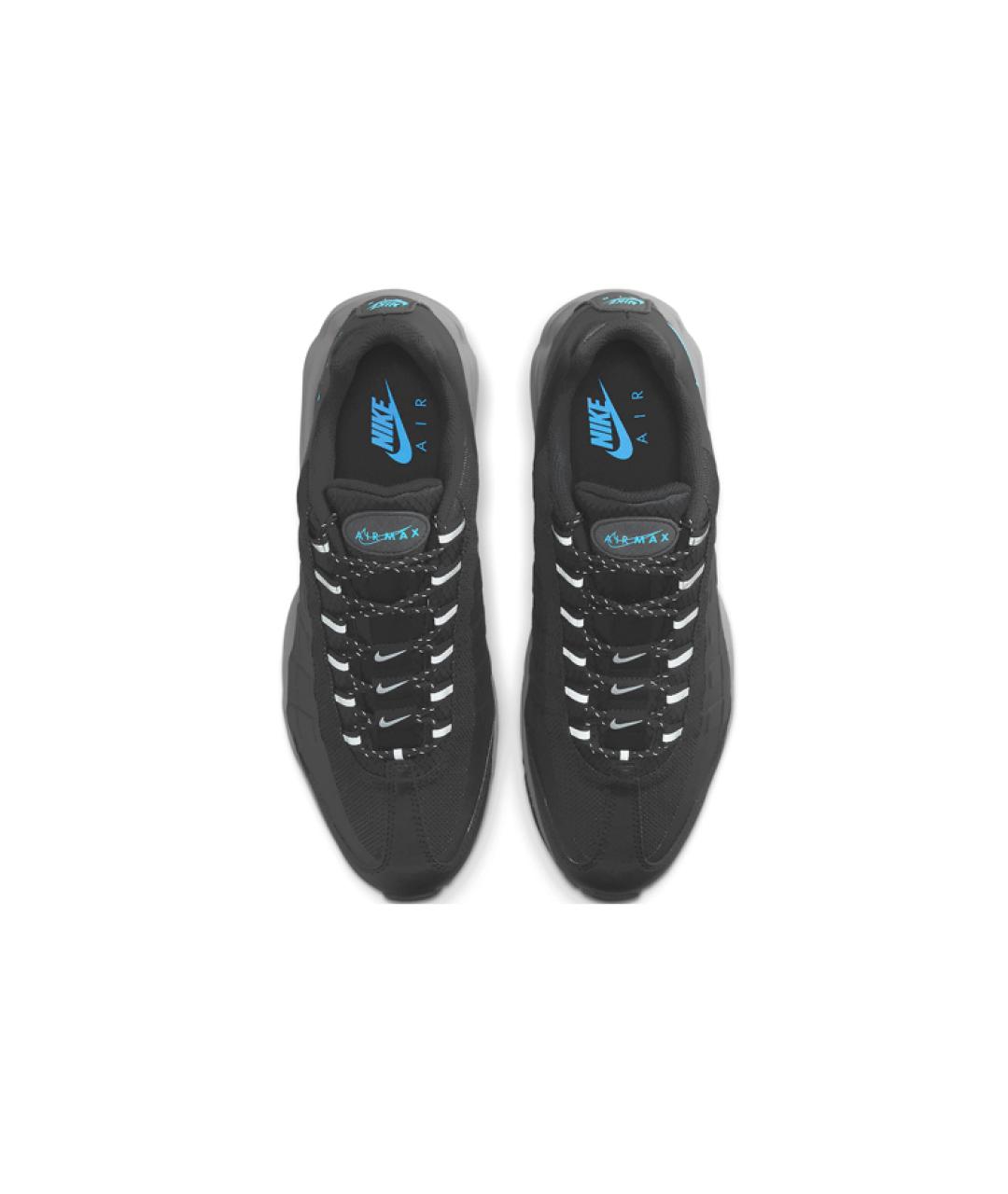 NIKE Черные текстильные высокие кроссовки / кеды, фото 3