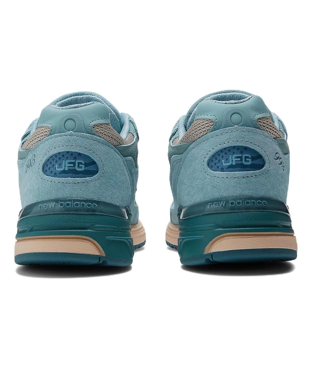 NEW BALANCE Синие замшевые кроссовки, фото 5