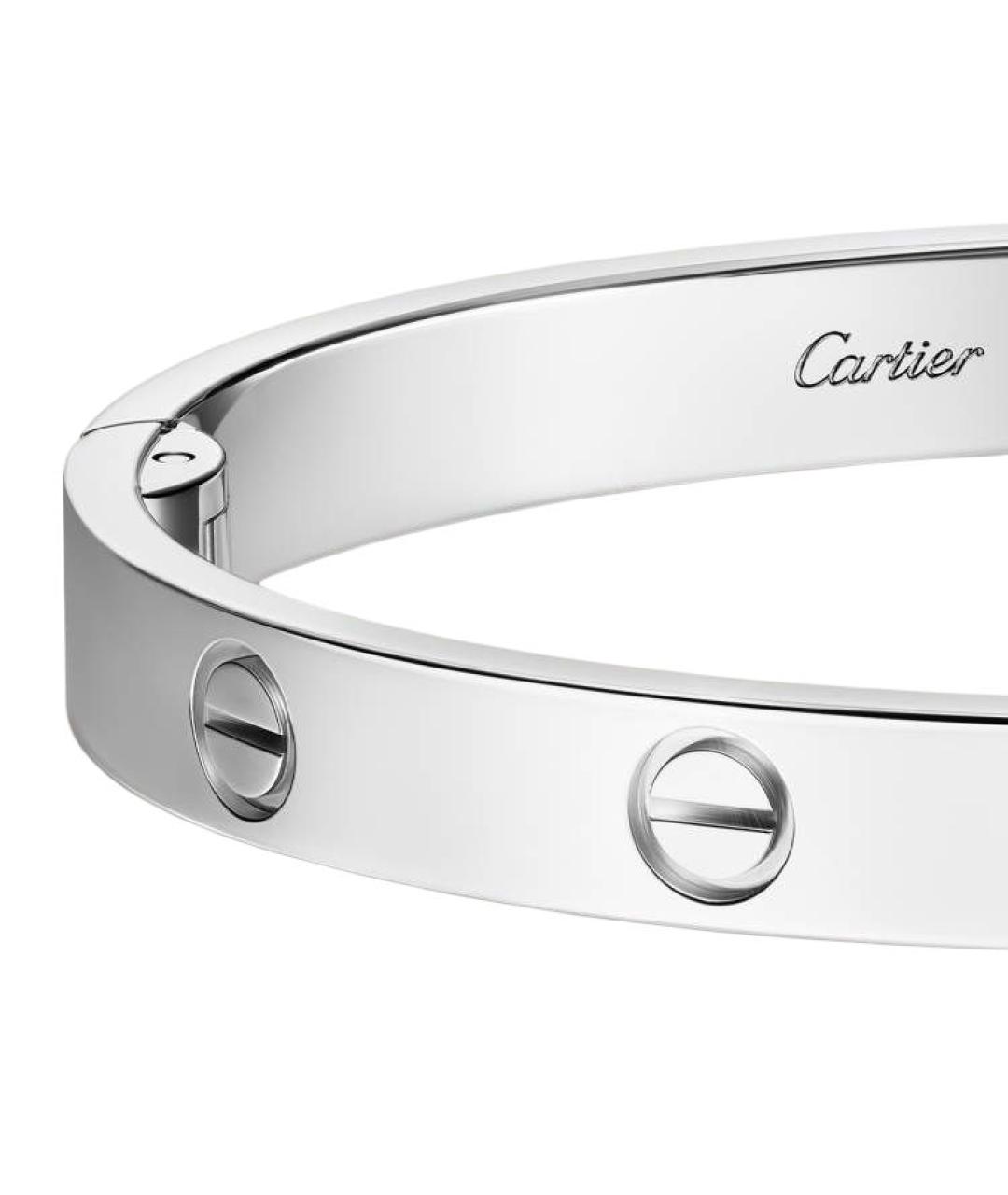 CARTIER Серебрянный браслет из белого золота, фото 6
