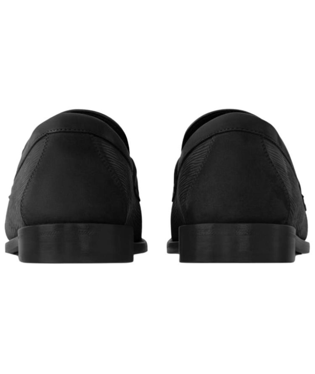 LOUIS VUITTON Черные кожаные лоферы, фото 5