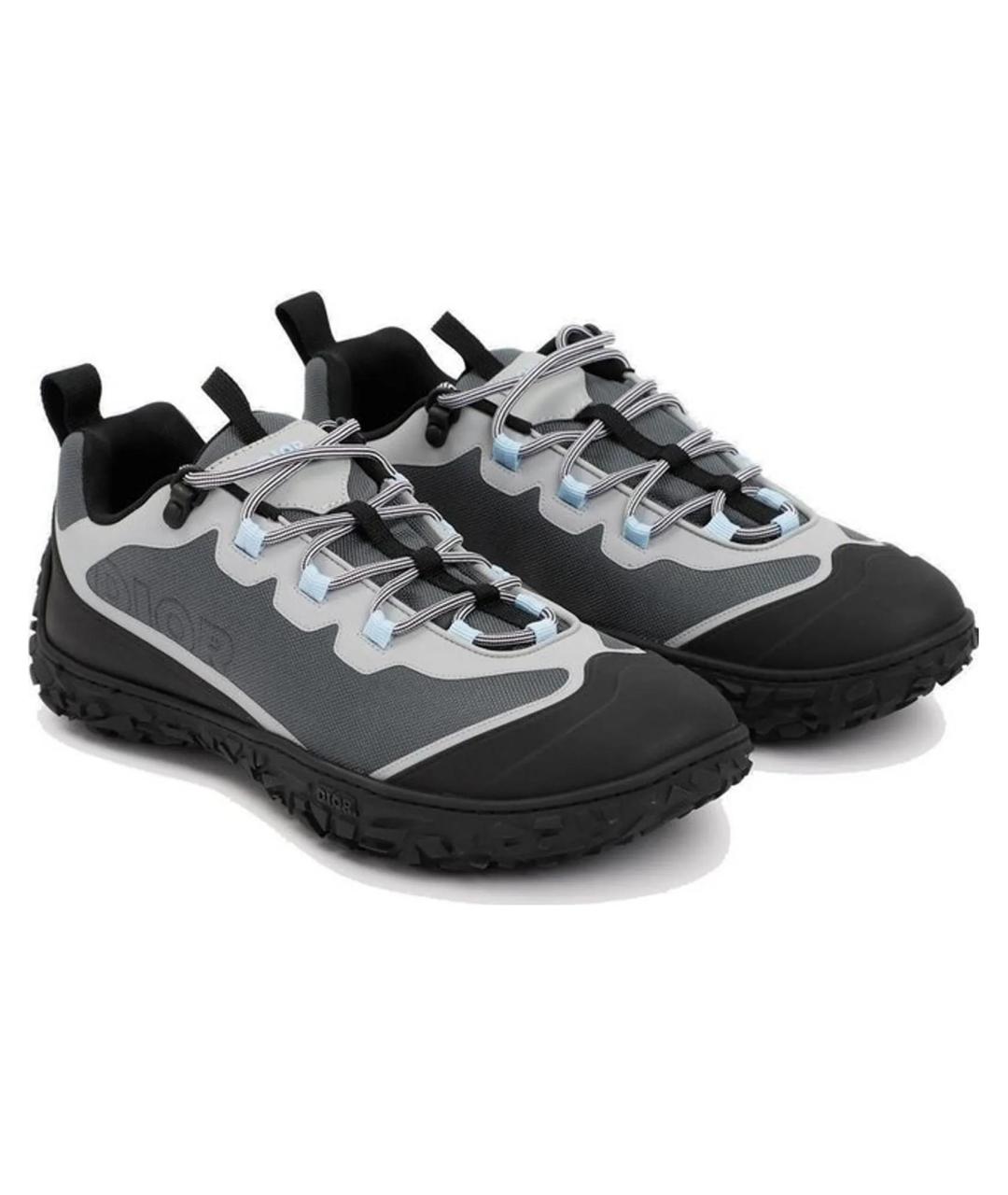 CHRISTIAN DIOR Мульти текстильные низкие кроссовки / кеды, фото 4