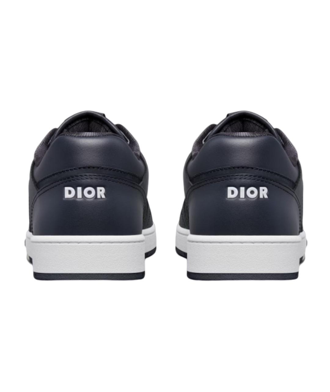 CHRISTIAN DIOR Синие кожаные низкие кроссовки / кеды, фото 5