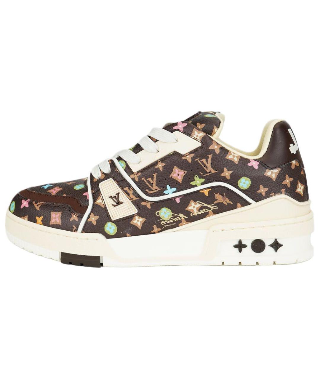 LOUIS VUITTON Мульти кожаные кроссовки, фото 2