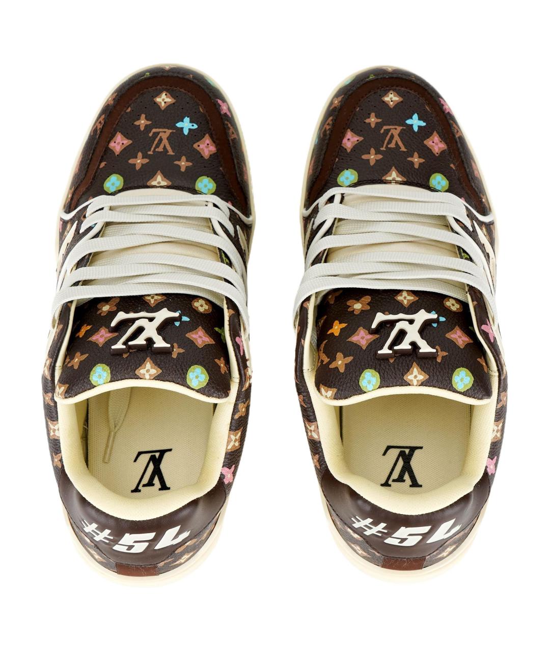 LOUIS VUITTON Мульти кожаные кроссовки, фото 3