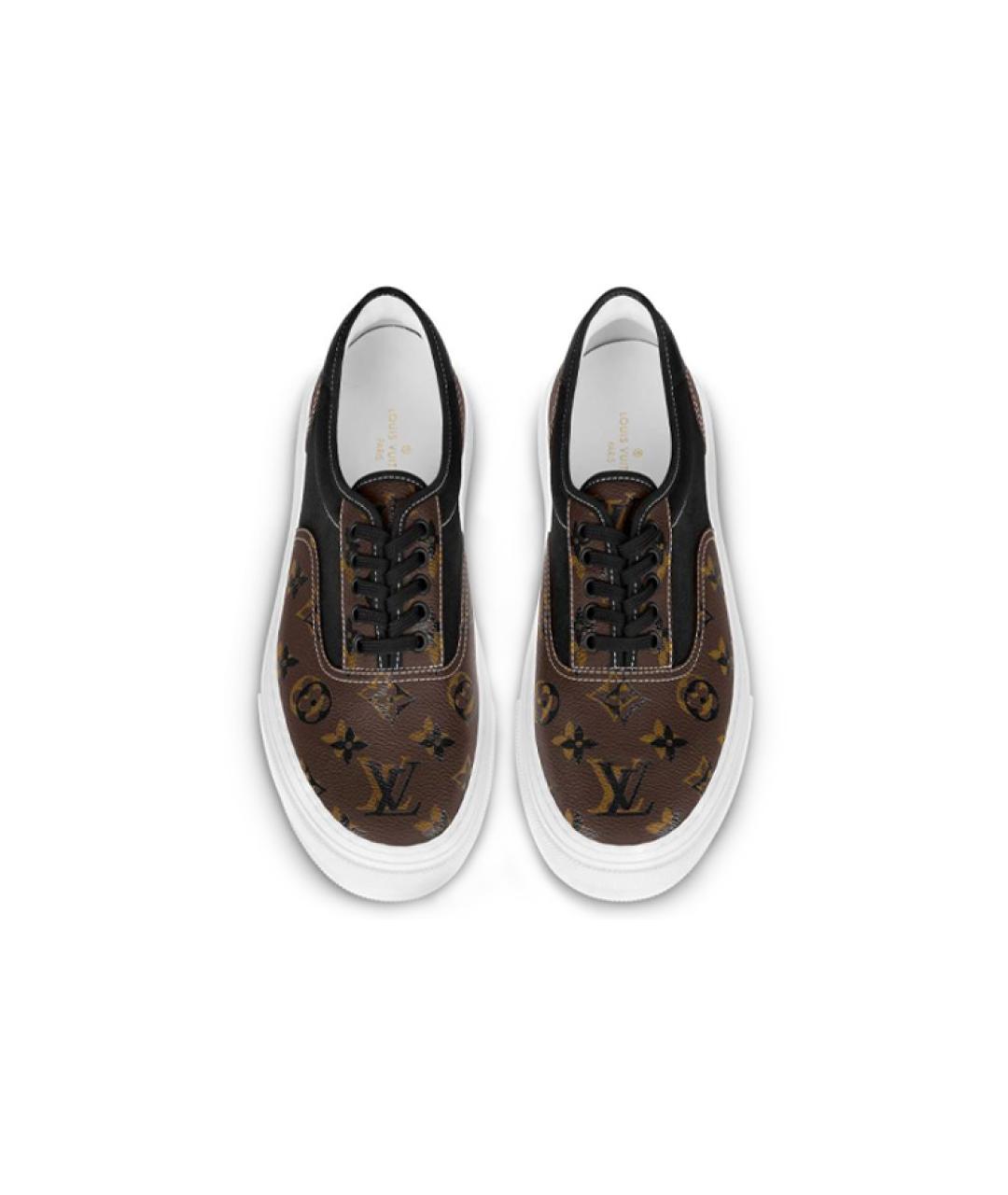 LOUIS VUITTON Коричневые низкие кроссовки / кеды, фото 4