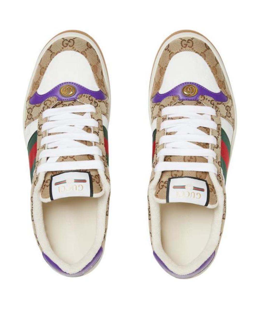 GUCCI Мульти низкие кроссовки / кеды, фото 4