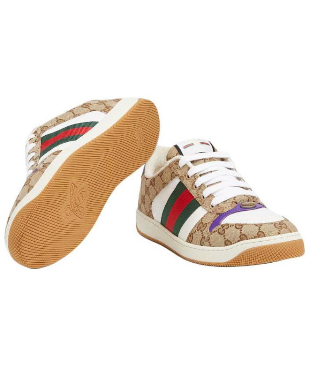 GUCCI Мульти низкие кроссовки / кеды, фото 6