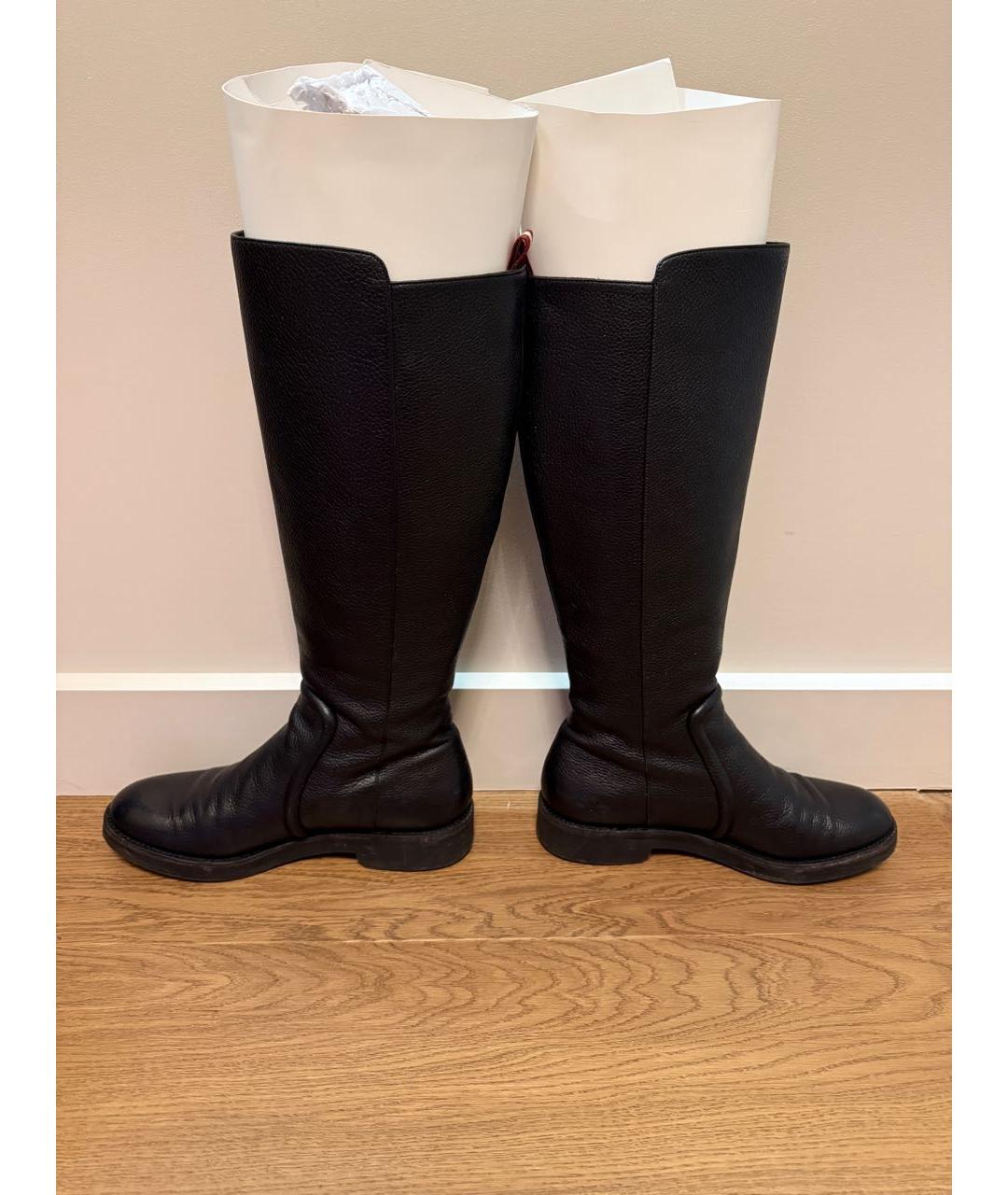 BALLY Черные кожаные сапоги, фото 7
