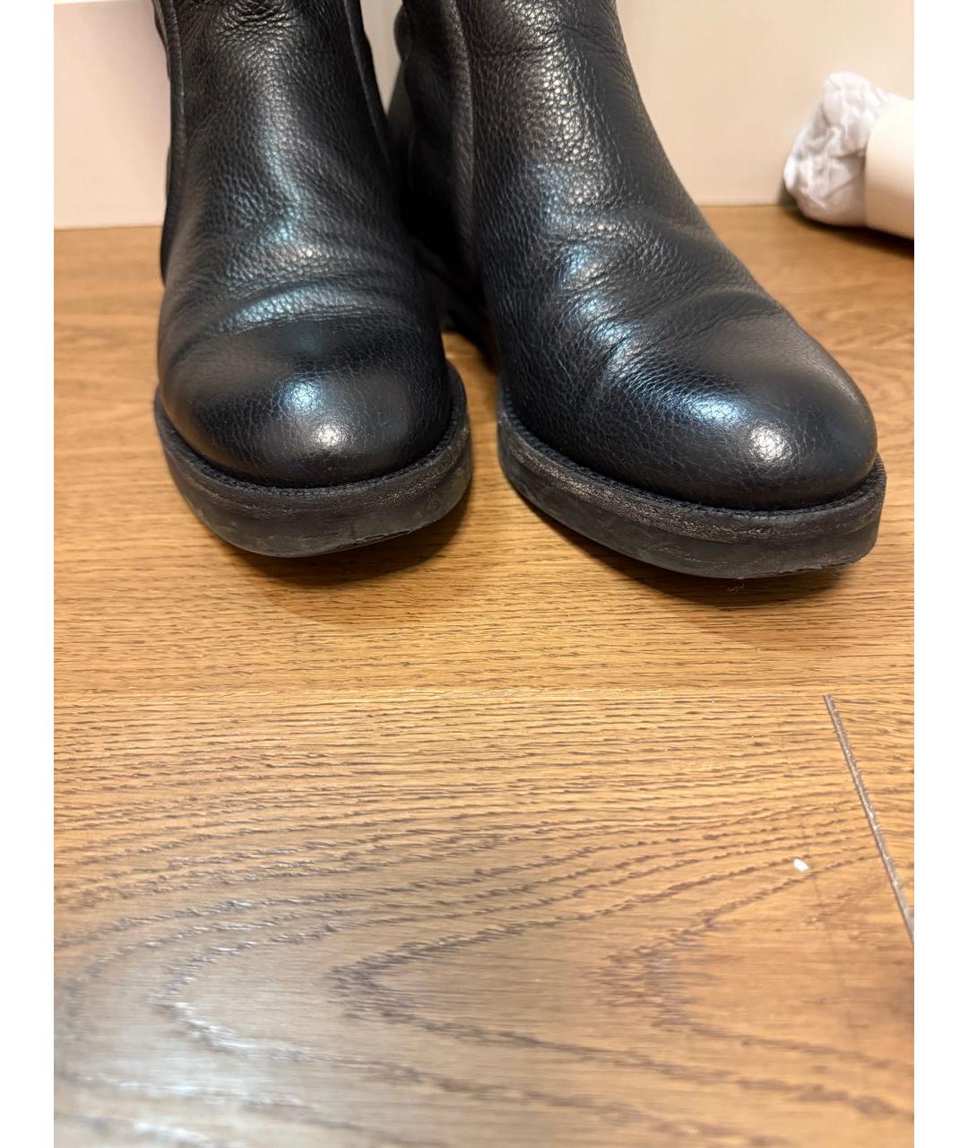 BALLY Черные кожаные сапоги, фото 3