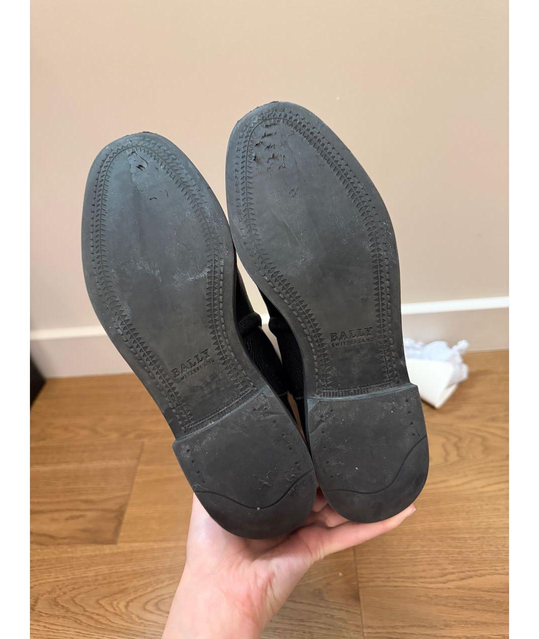 BALLY Черные кожаные сапоги, фото 5