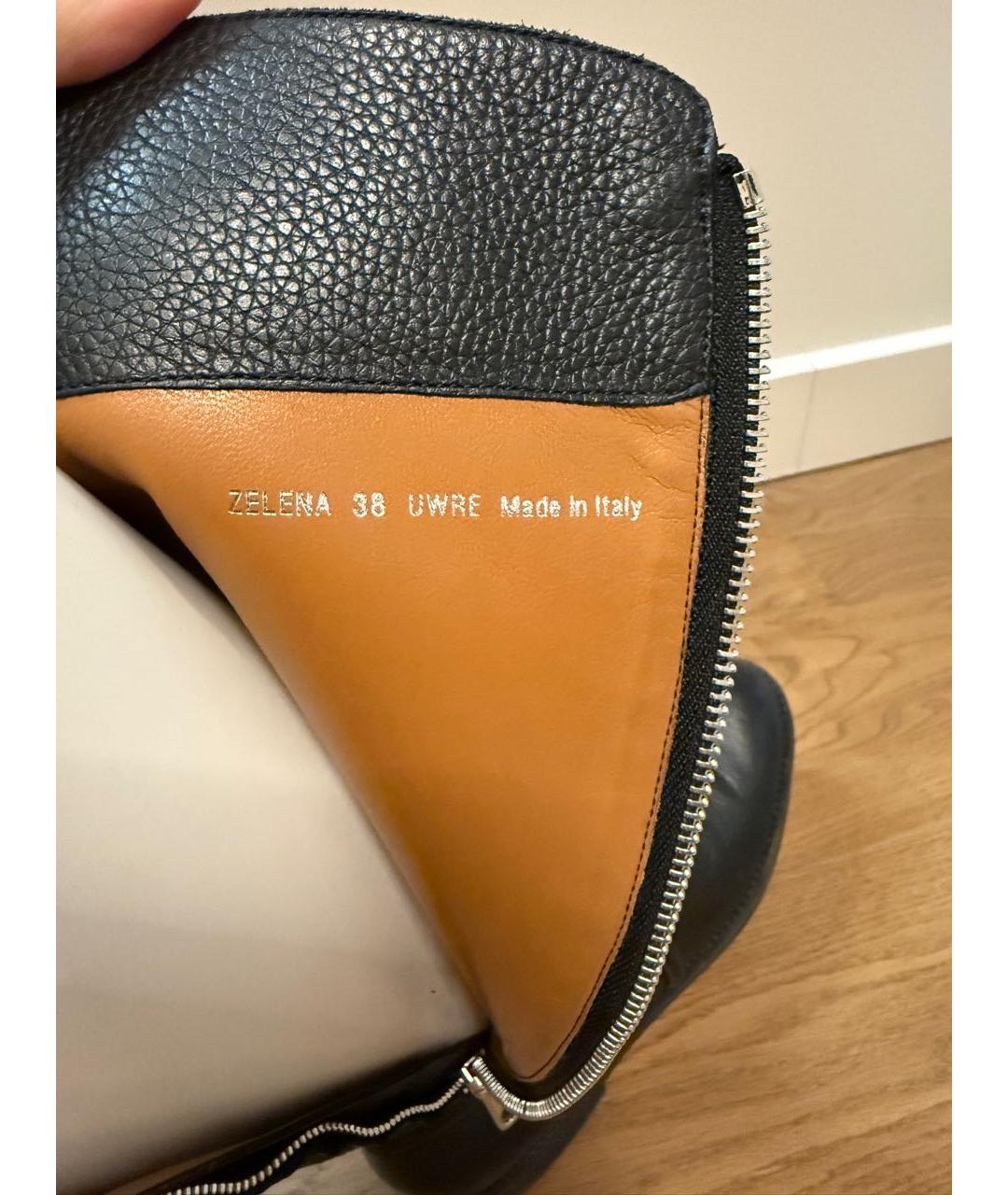 BALLY Черные кожаные сапоги, фото 8