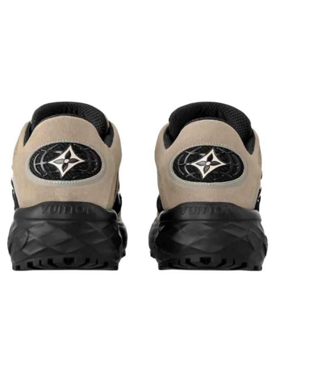 LOUIS VUITTON Черные низкие кроссовки / кеды, фото 4