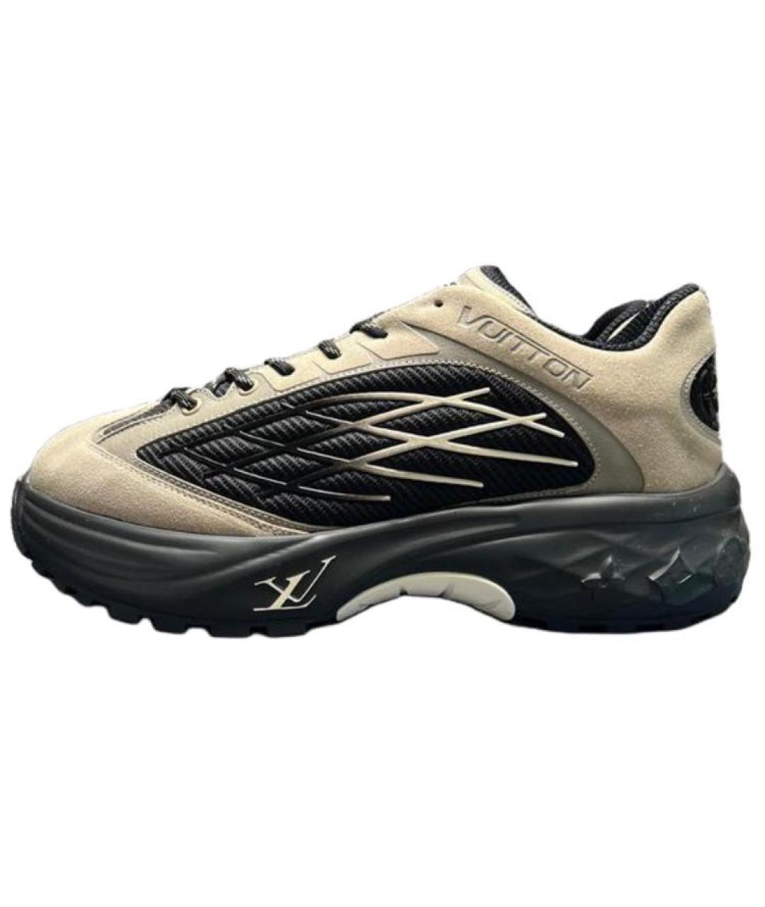 LOUIS VUITTON Черные низкие кроссовки / кеды, фото 2