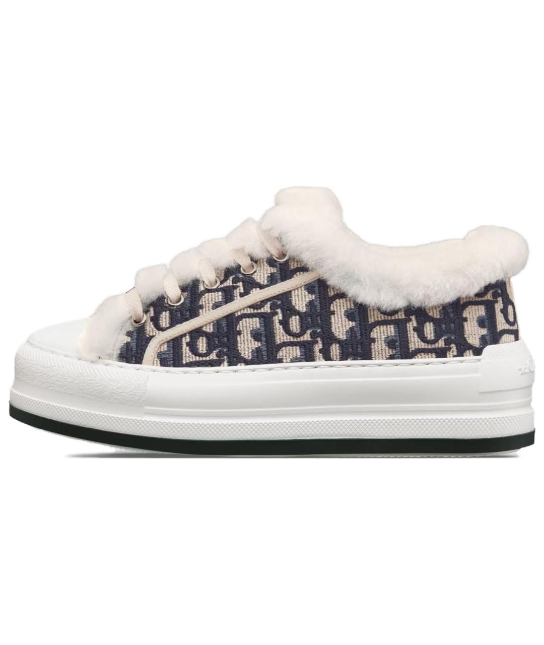 CHRISTIAN DIOR Белые текстильные кеды, фото 2