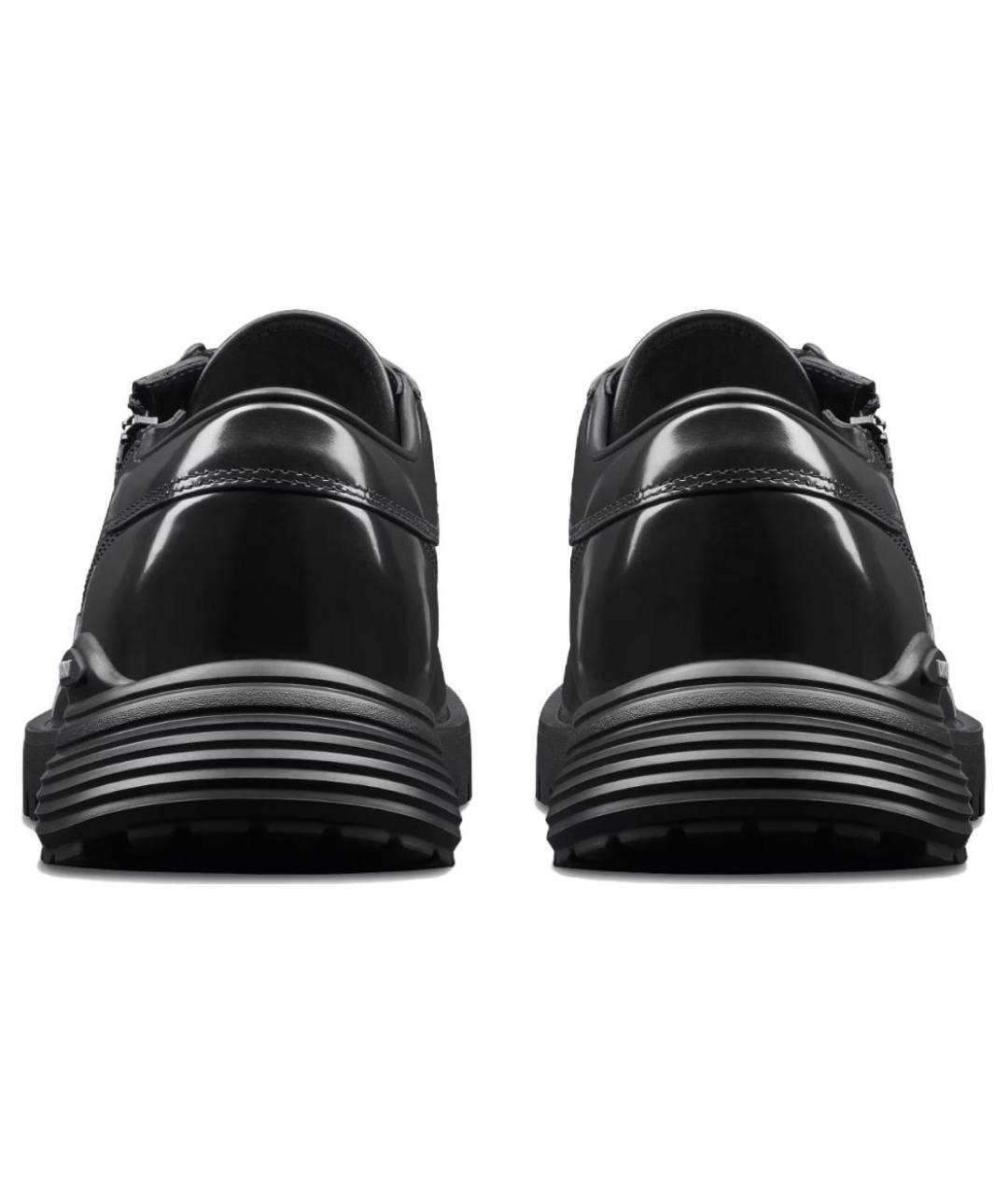 CHRISTIAN DIOR Черные кожаные низкие кроссовки / кеды, фото 5