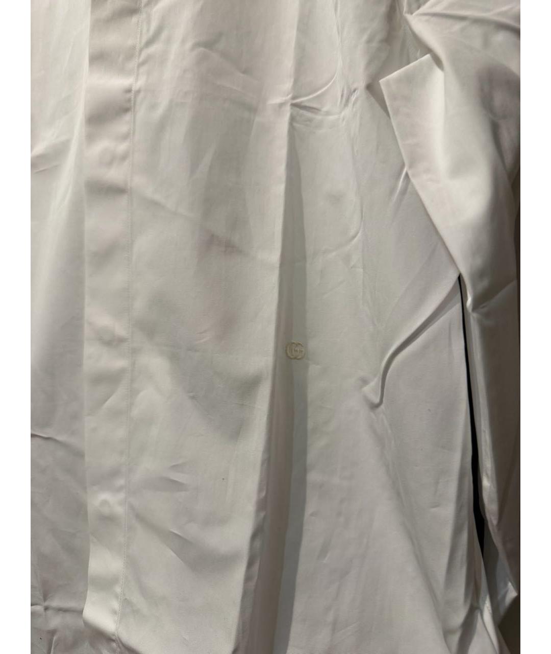 GUCCI Белая хлопковая классическая рубашка, фото 3