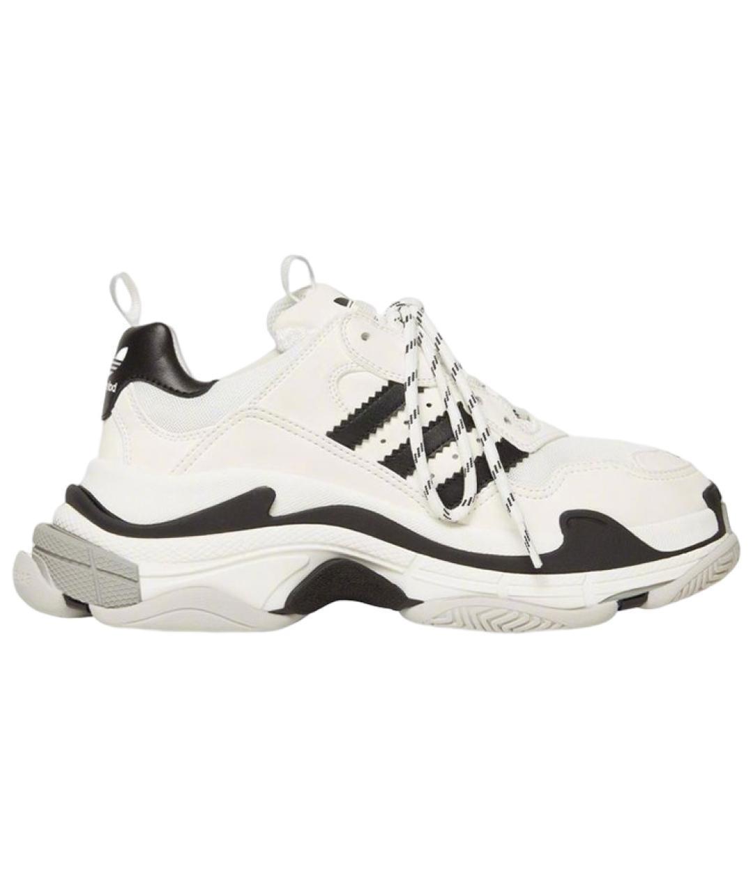 BALENCIAGA Белые низкие кроссовки / кеды, фото 3