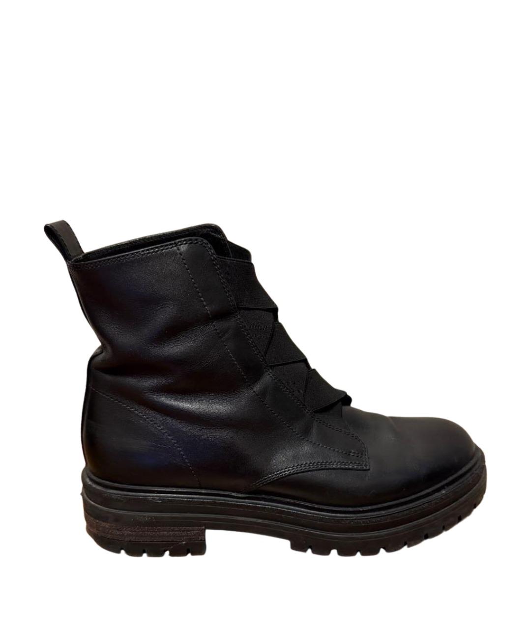 GIANVITO ROSSI Черные кожаные ботинки, фото 1