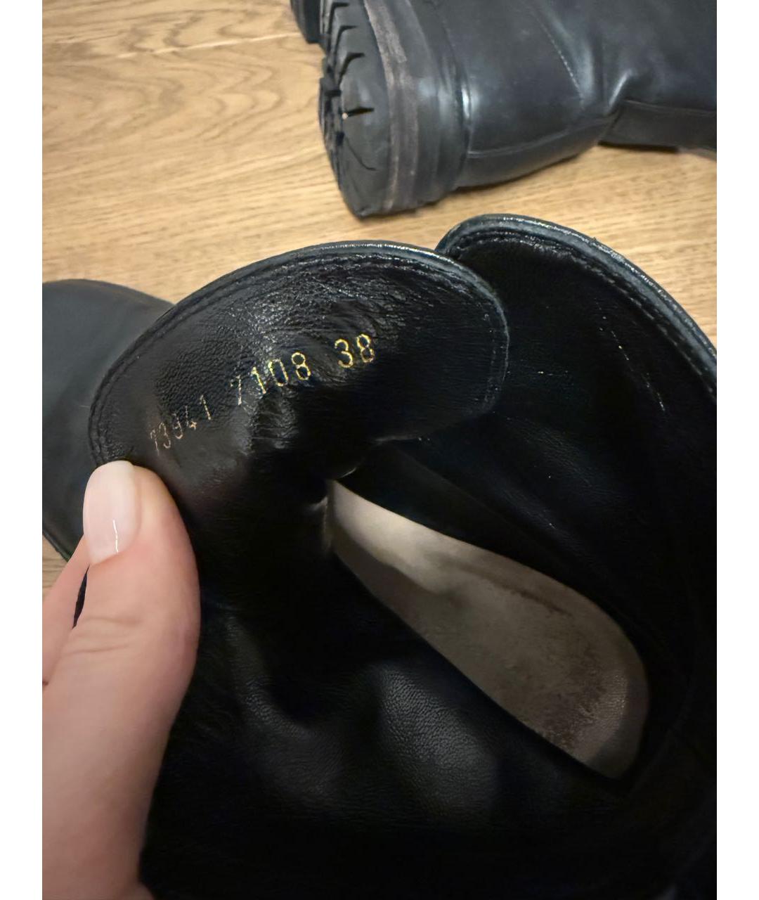 GIANVITO ROSSI Черные кожаные ботинки, фото 5