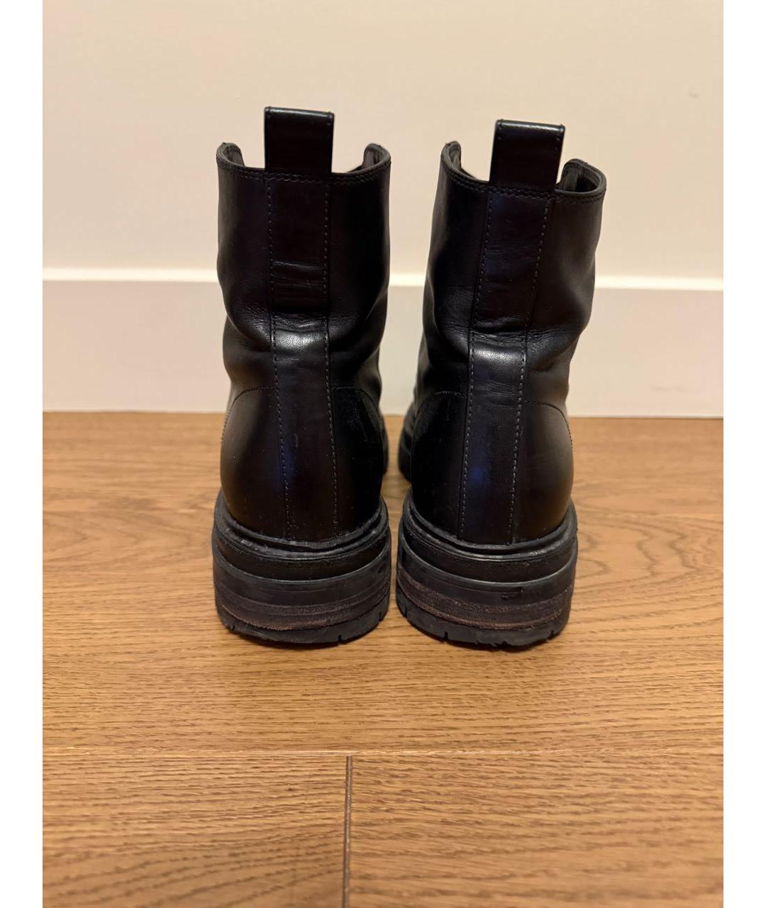 GIANVITO ROSSI Черные кожаные ботинки, фото 4