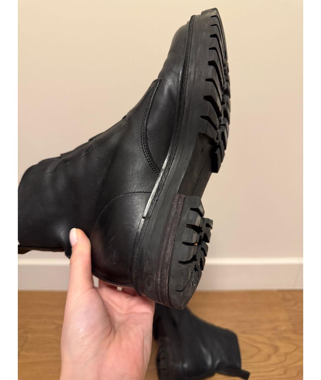 GIANVITO ROSSI Черные кожаные ботинки, фото 7