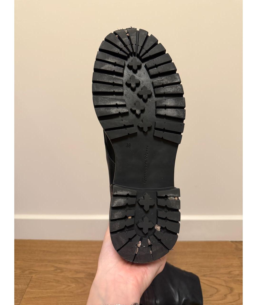 GIANVITO ROSSI Черные кожаные ботинки, фото 6