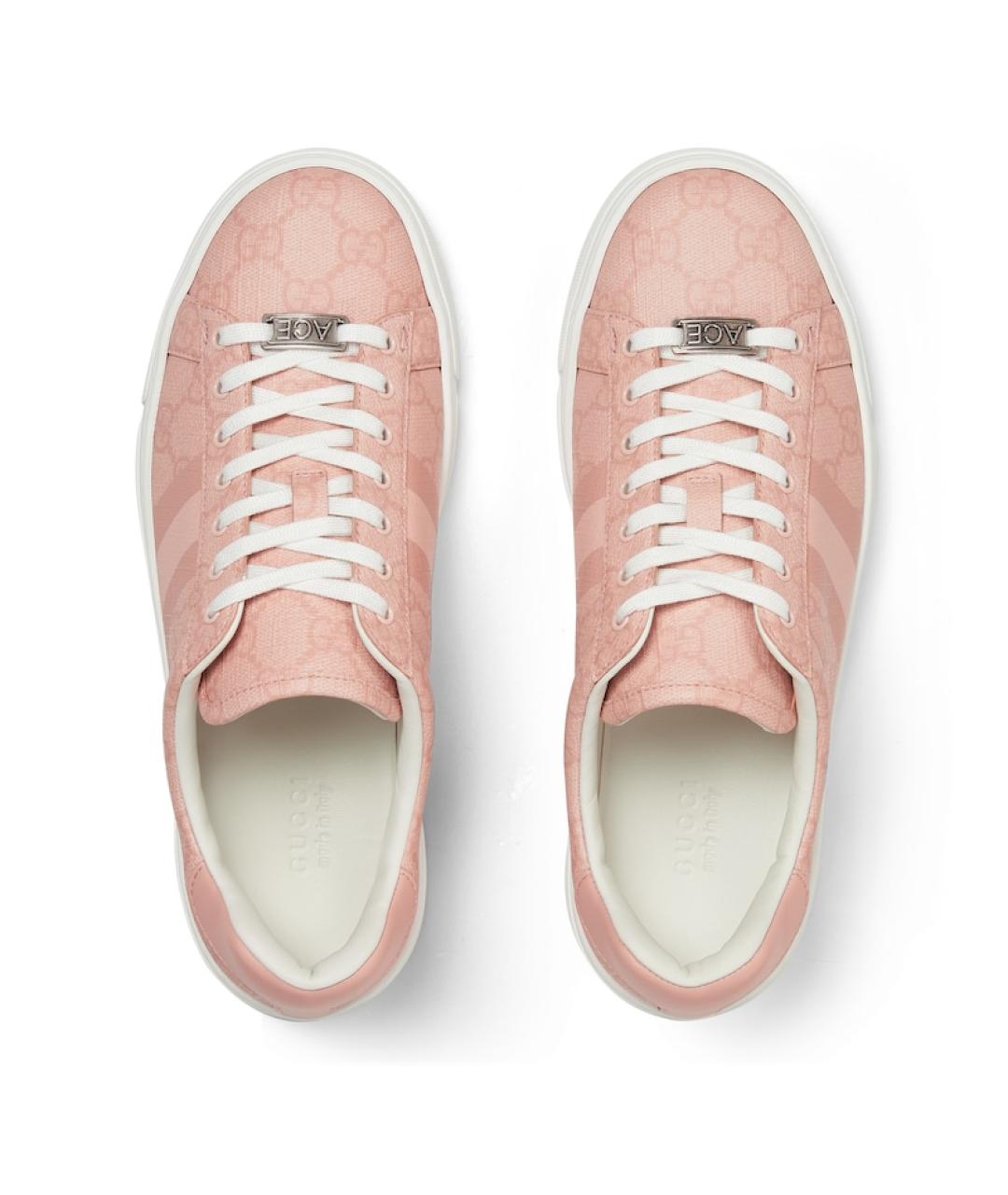 GUCCI Розовые кеды, фото 4