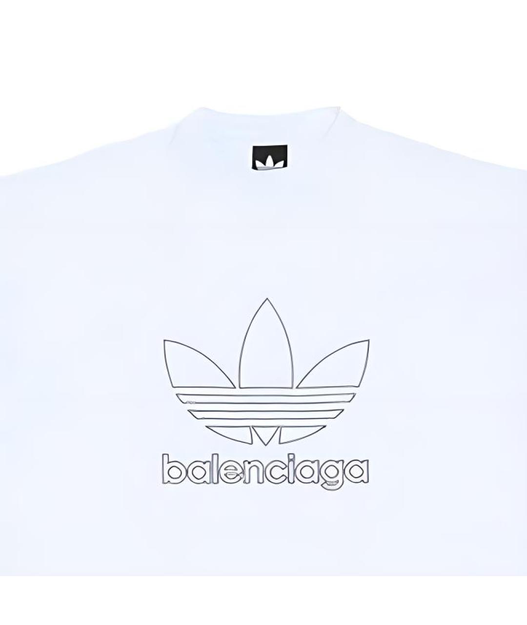 BALENCIAGA Белая футболка, фото 2