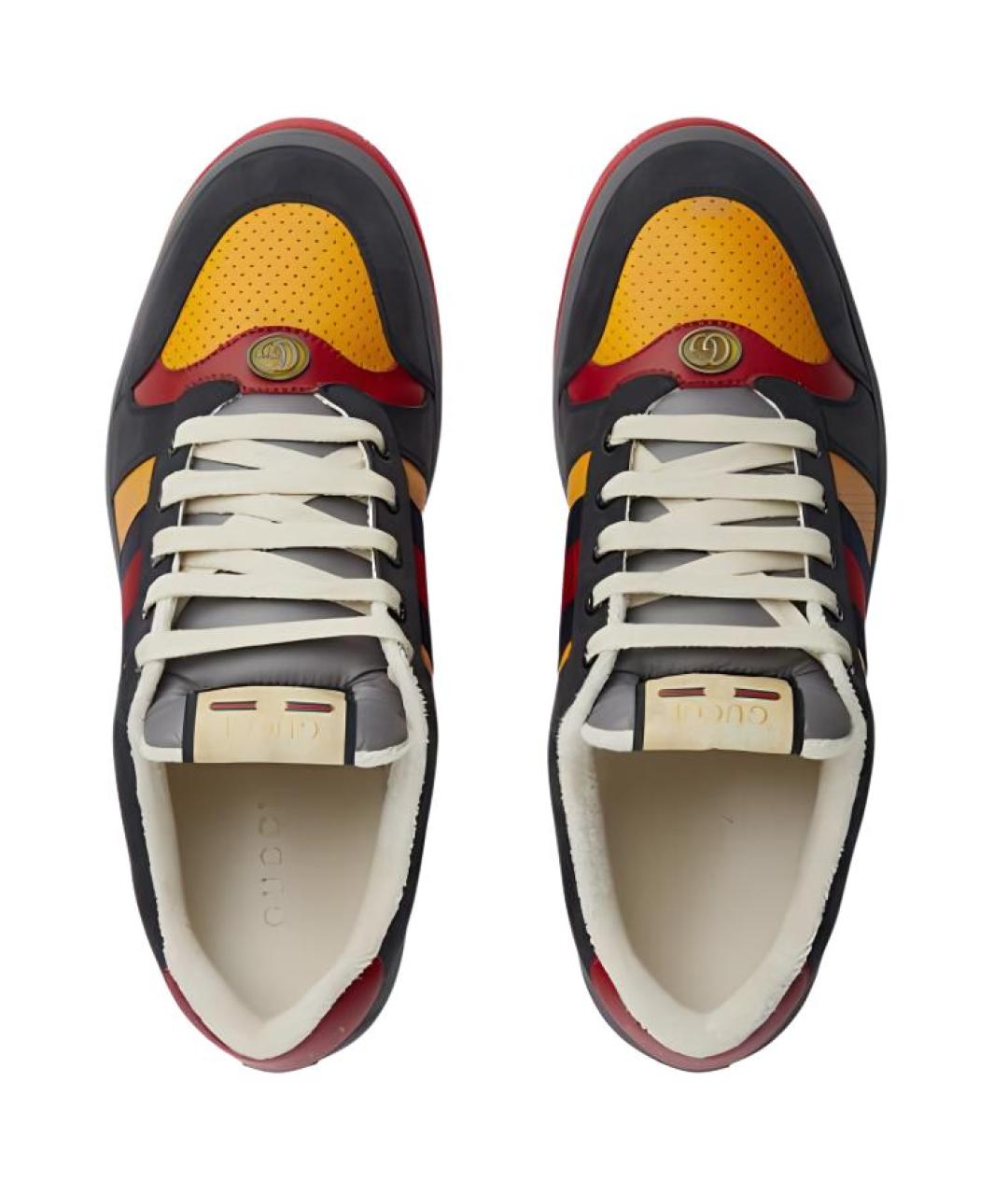 GUCCI Мульти низкие кроссовки / кеды, фото 4