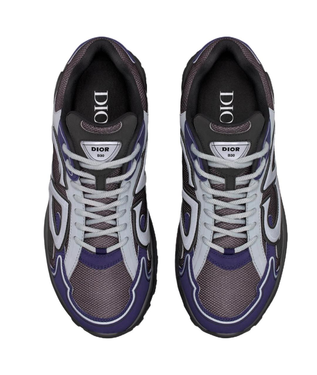 CHRISTIAN DIOR Серые низкие кроссовки / кеды, фото 5