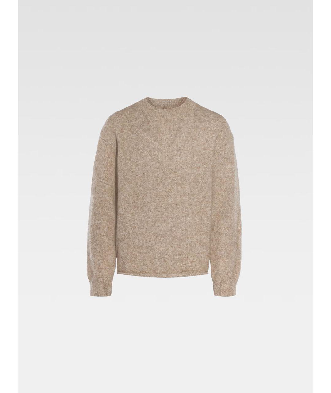 JACQUEMUS Коричневый шерстяной джемпер / свитер, фото 5