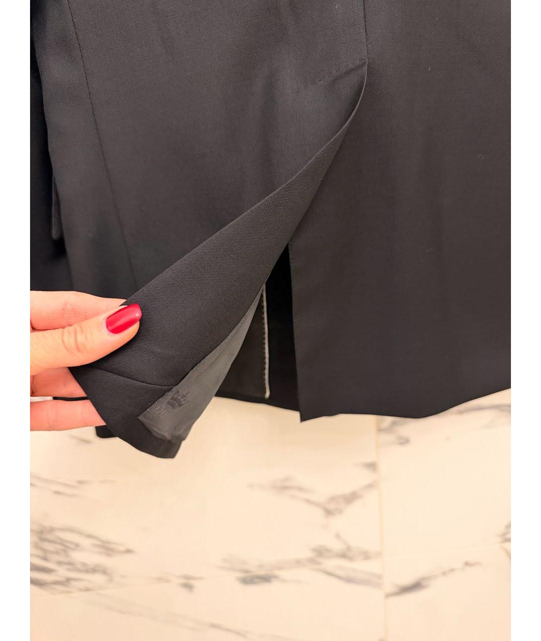DOLCE&GABBANA Черный шерстяной пиджак, фото 6