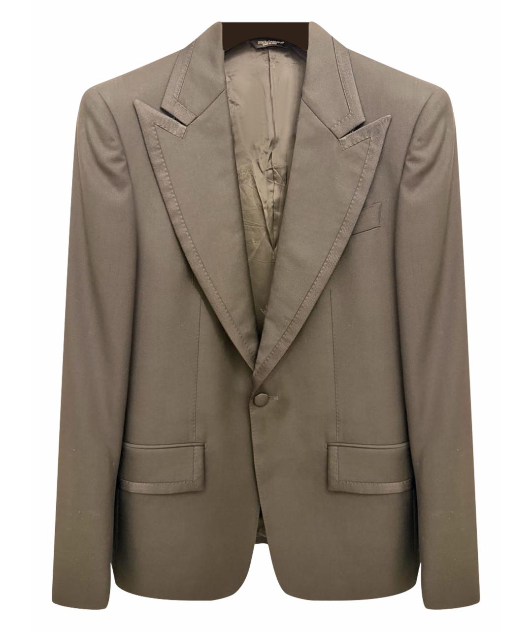 DOLCE&GABBANA Черный шерстяной пиджак, фото 1