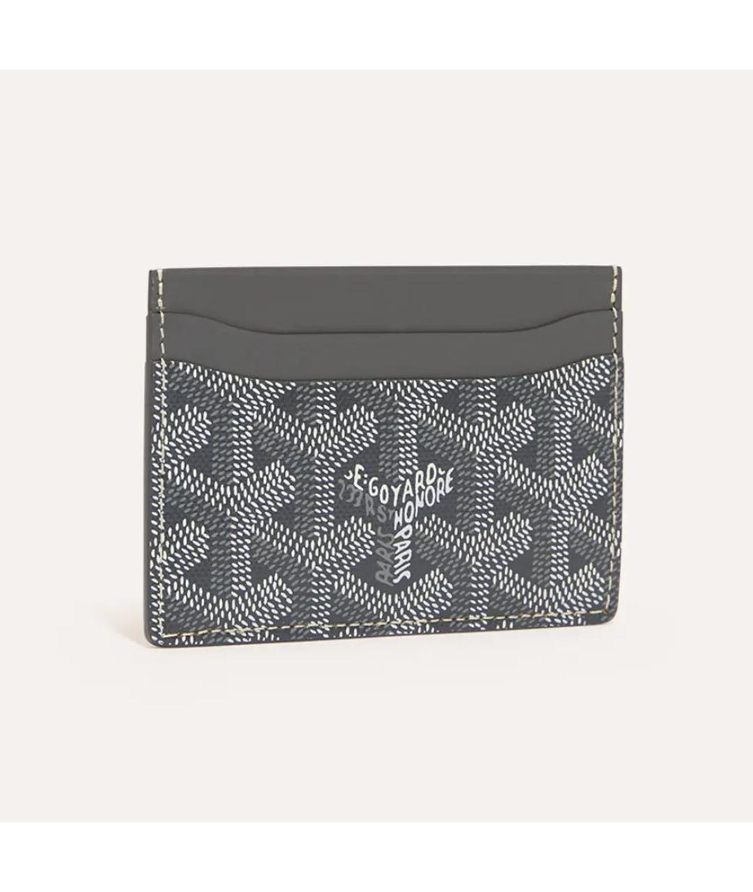 GOYARD Серый кожаный кардхолдер, фото 4