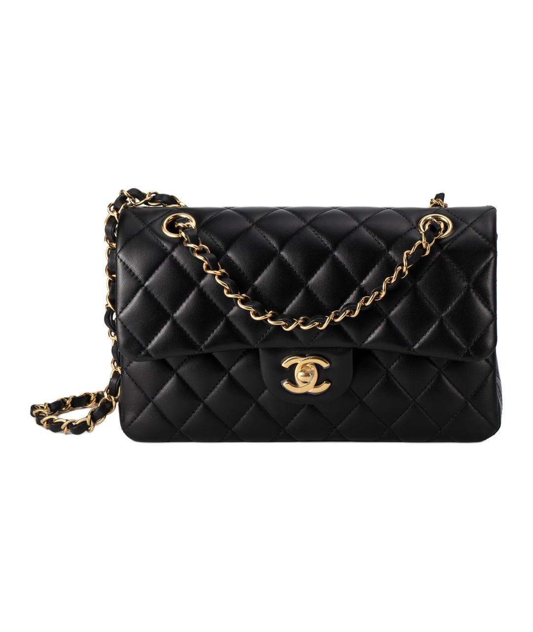 CHANEL Черная кожаная сумка через плечо, фото 1