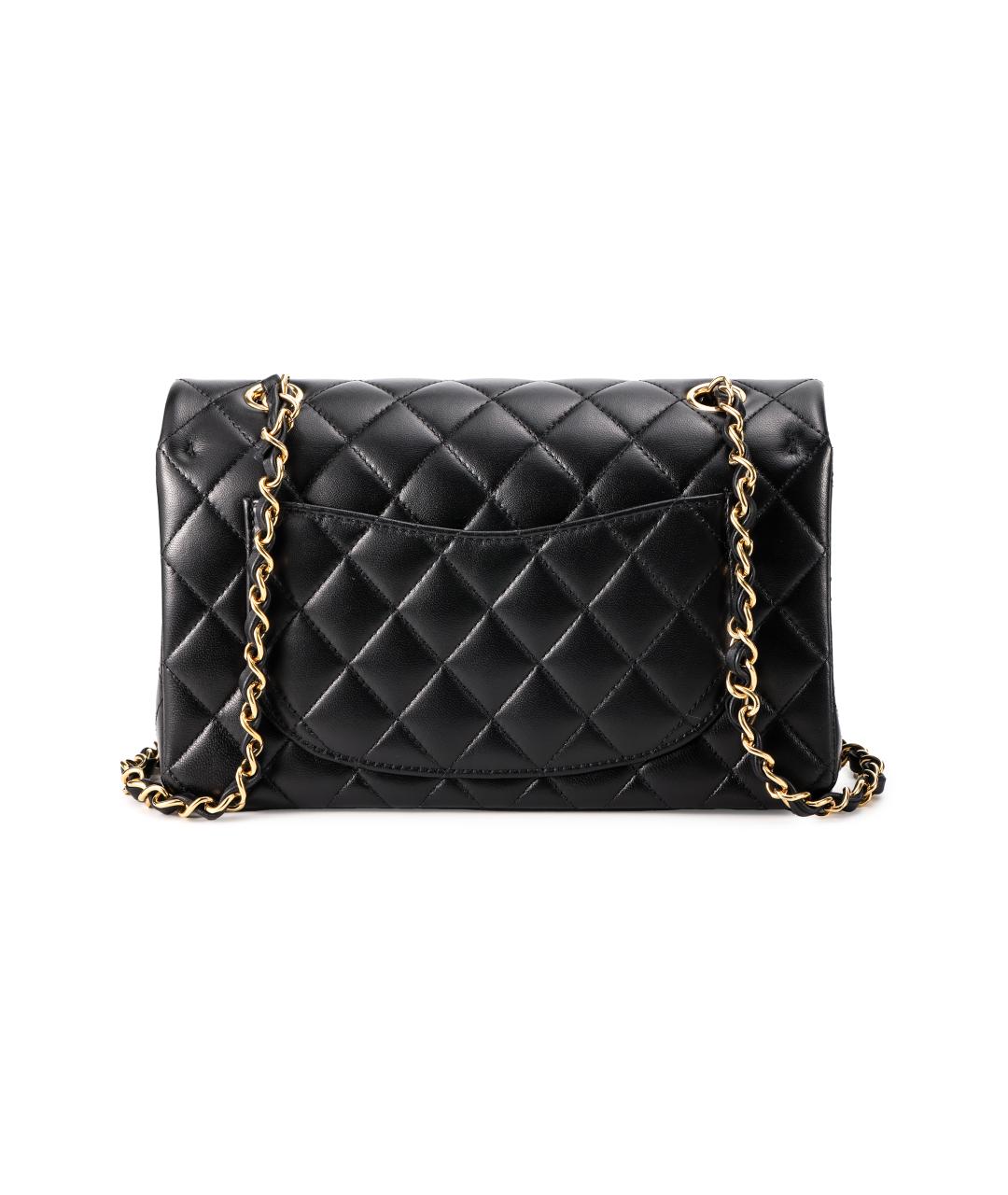 CHANEL Черная кожаная сумка через плечо, фото 3