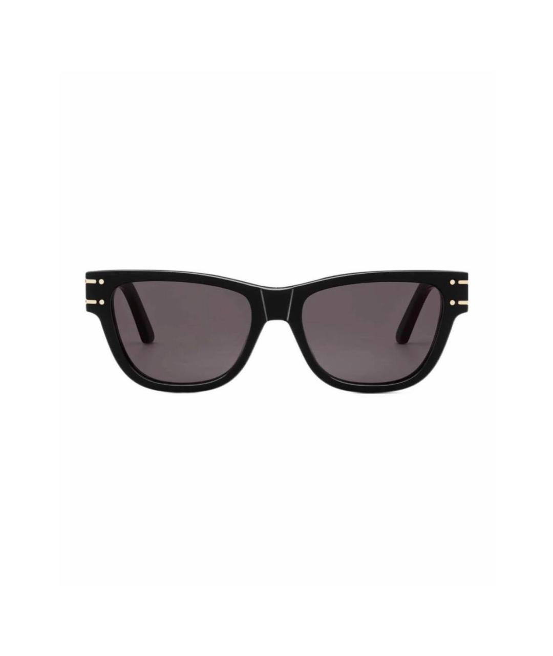 CHRISTIAN DIOR Черные пластиковые солнцезащитные очки, фото 4