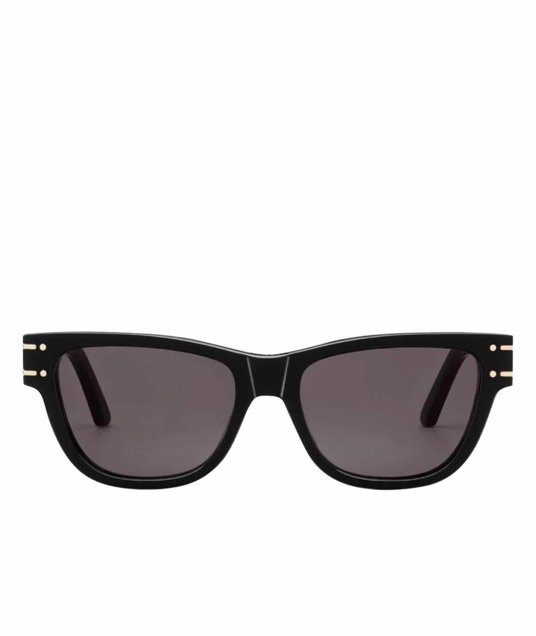 CHRISTIAN DIOR Черные пластиковые солнцезащитные очки, фото 1