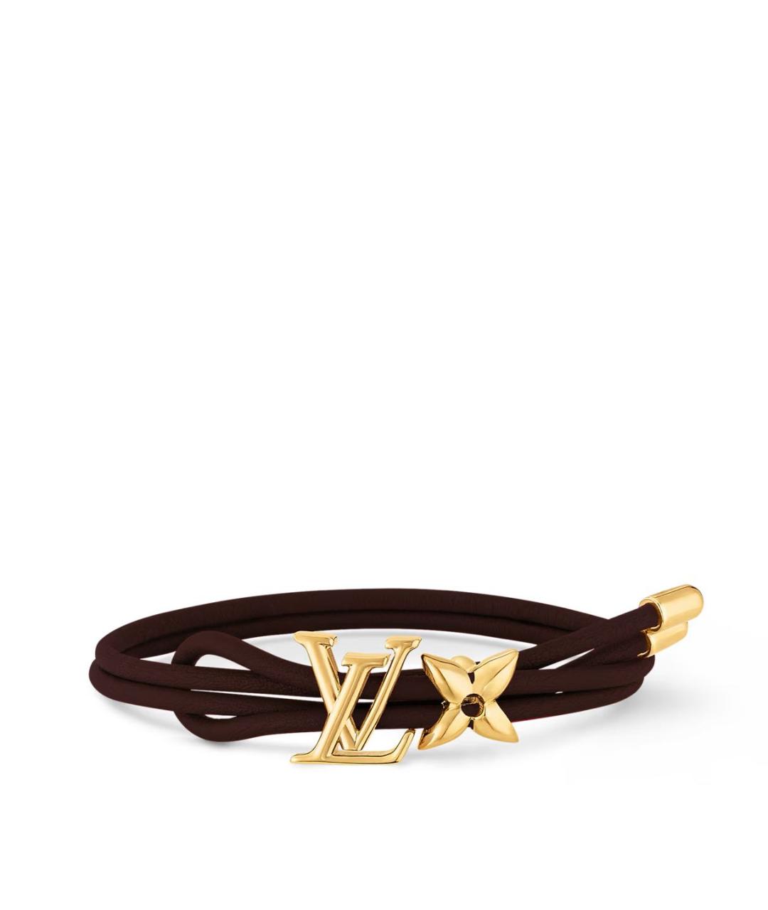 LOUIS VUITTON Коричневый латунный браслет, фото 4